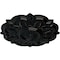 Ekena Millwork Deria Ceiling Medallion (Fits Canopies up to 6"), Hand-Painted Black Pearl, 20 1/4"OD x 1 1/2"P CM20DRBPS - alternate 3